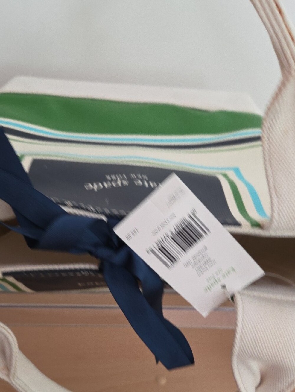 kate spade NWT Tracy Bucket Copenhagen Greenmulti Canvas Tote - Picture 11 of 14